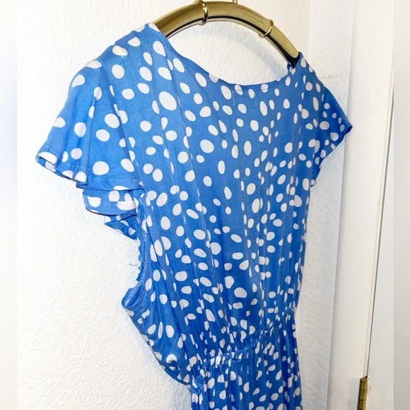 TIARE HAWAII The Blake high-low V-neck tie front dress in Bambi Print SZ: medium - Picture 10 of 16